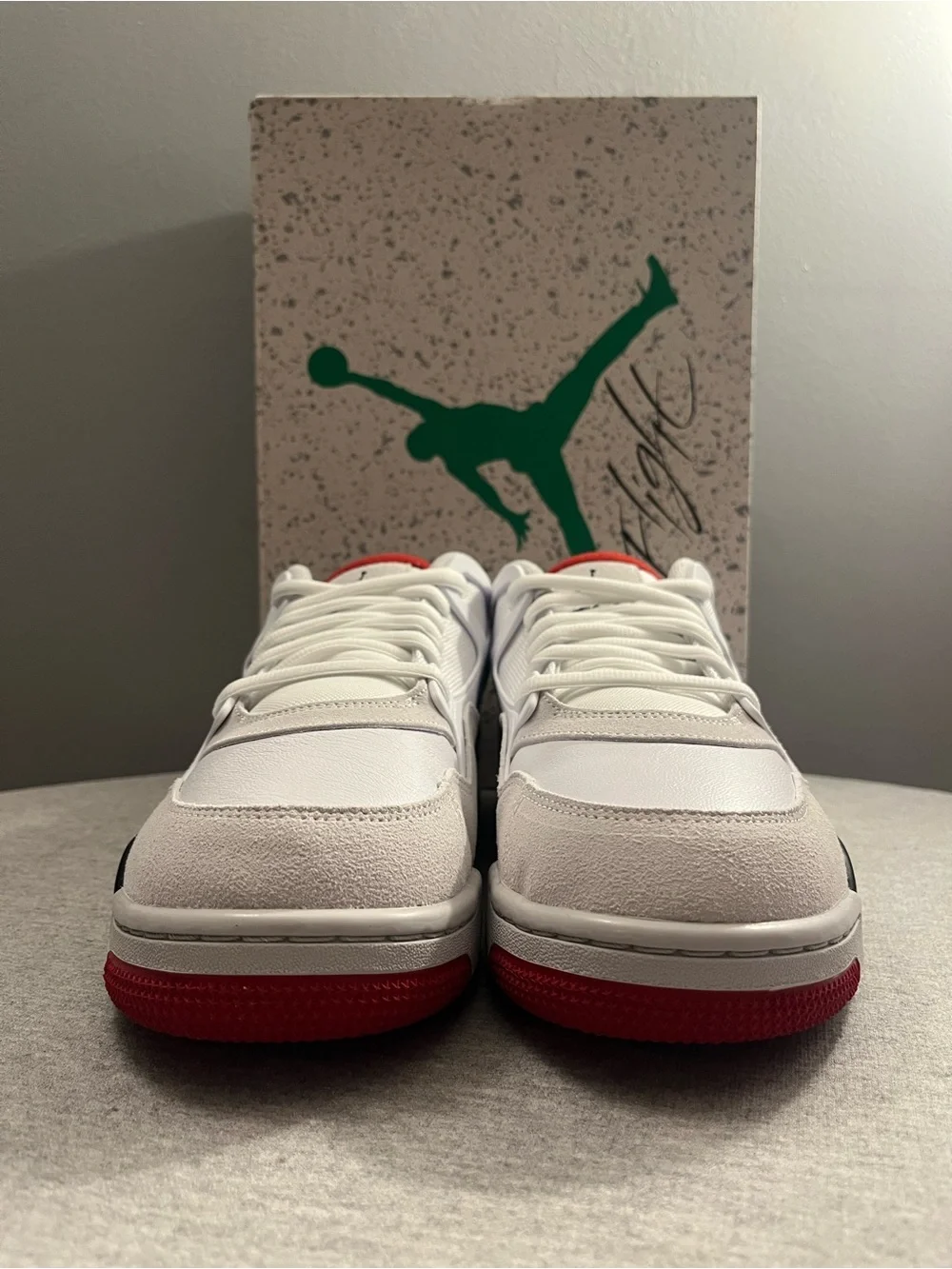 Nike Air Jordan 4 RM White Varsity Fire Red Black Mens Shoe Size 11.5 FQ7939-102